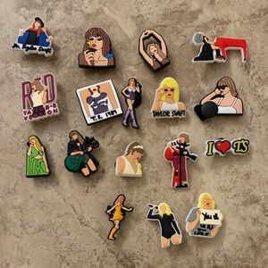 Taylor Swift Shoe Charms 18 pieces for crocs